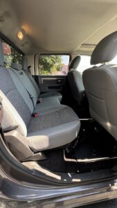 2017 Dodge Ram 1500 – Rear interior view