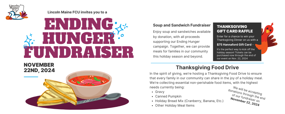 Ending Hunger Fundraiser November 22, 2024 Soup and Sandwiches for donation Thanksgiving gift card raffle, Thanksgiving food drive